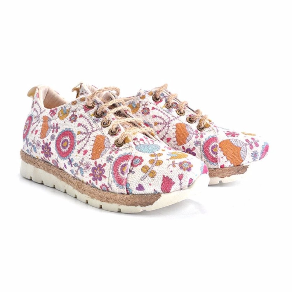 Goby Shoes - Animated Floral Sneakers